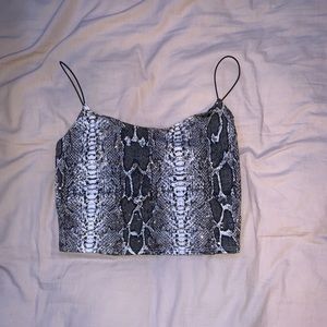Windsor snakeskin print tank